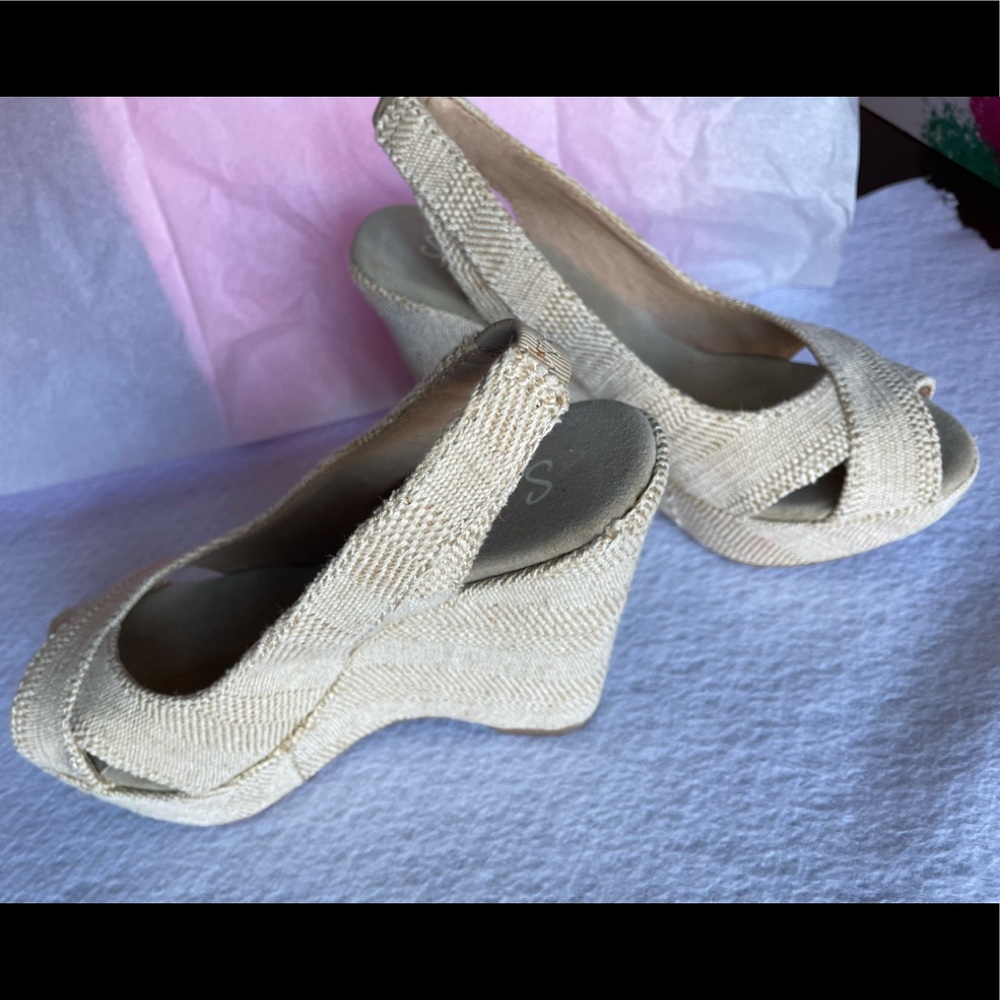 Brand New Beige Wedges